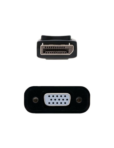 Conversor Nanocable 10.16.0602/ DisplayPort Macho - VGA Hembra/ 15cm/ Negro 2