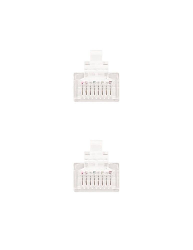Cable de Red RJ45 UTP Nanocable 10.20.0400-W Cat.6/ 50cm/ Blanco