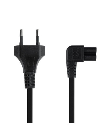 Cable Alimentación Acodado Nanocable 10.22.0503/ CEE7/16 Macho - C7 Hembra/ 3m/ Negro 2