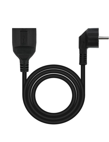 Cable Alargador de Corriente Nanocable 10.22.0603-BK/ Schuko Hembra - Schuko Macho/ 3m/ Negro 2