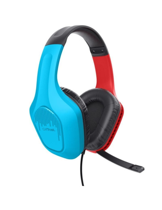Auriculares Gaming con Micrófono Trust Gaming GXT 416S Zirox/ Jack 3.5/ Azules y Rojos