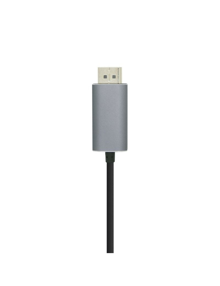 Cable DisplayPort Aisens A109-0395/ USB Tipo-C Macho - DisplayPort Macho/ Hasta 27W/ 1250Mbps/ 1.8m/ Negro