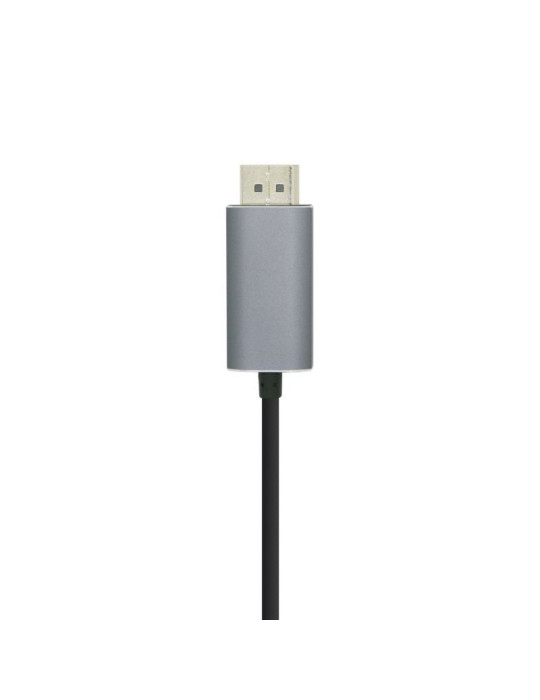 Cable DisplayPort Aisens A109-0395/ USB Tipo-C Macho - DisplayPort Macho/ Hasta 27W/ 1250Mbps/ 1.8m/ Negro