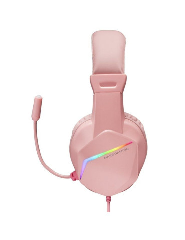 Auriculares Gaming con Micrófono Mars Gaming MH122/ Jack 3.5/ Rosas 2