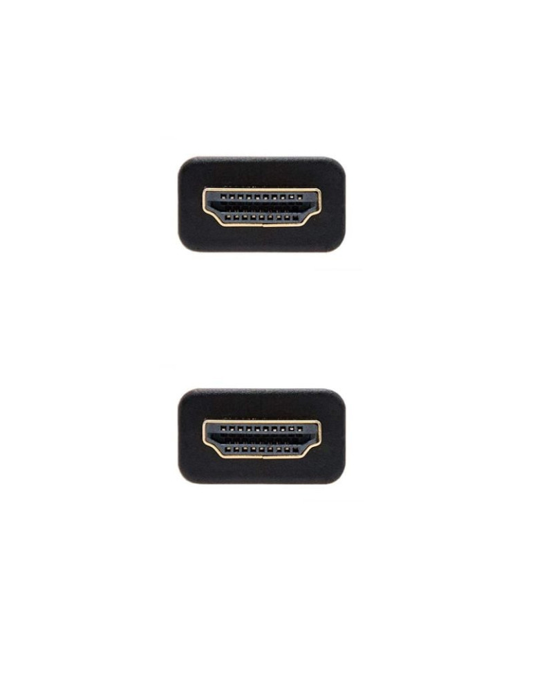 Cable HDMI 2.0 4K Nanocable 10.15.3703/ HDMI Macho - HDMI Macho/ 3m/ Negro