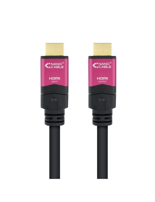 Cable HDMI 2.0 4K Nanocable 10.15.3730/ HDMI Macho - HDMI Macho/ 30m/ Negro
