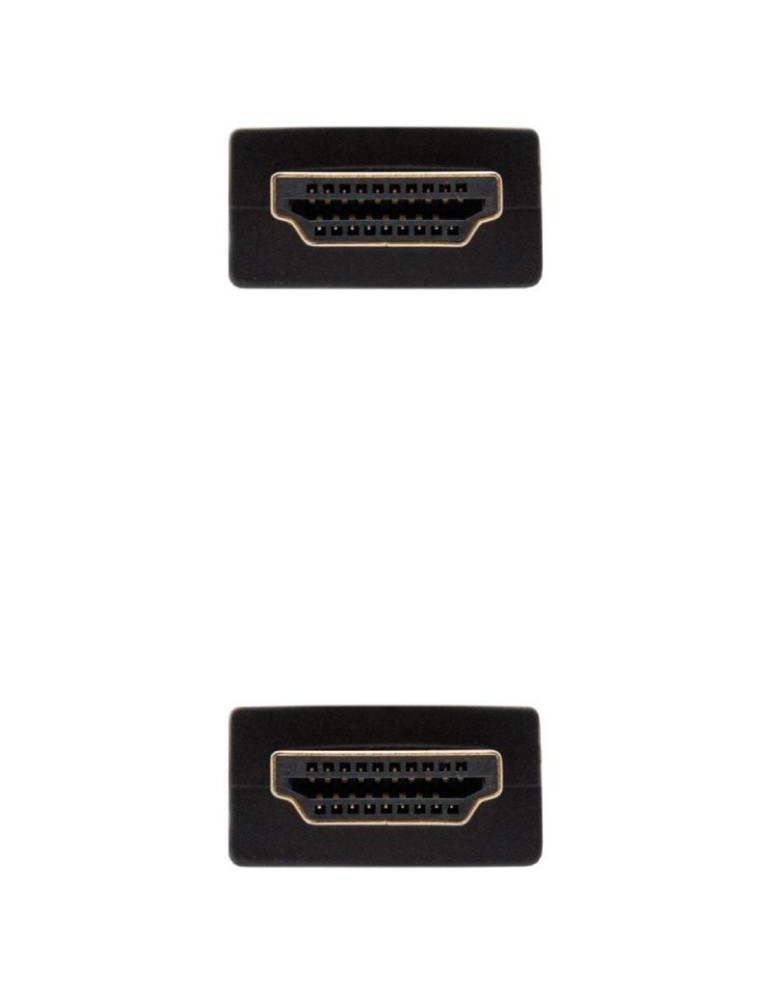 Cable HDMI 2.0 4K Nanocable 10.15.3801/ HDMI Macho - HDMI Macho/ 1m/ Negro