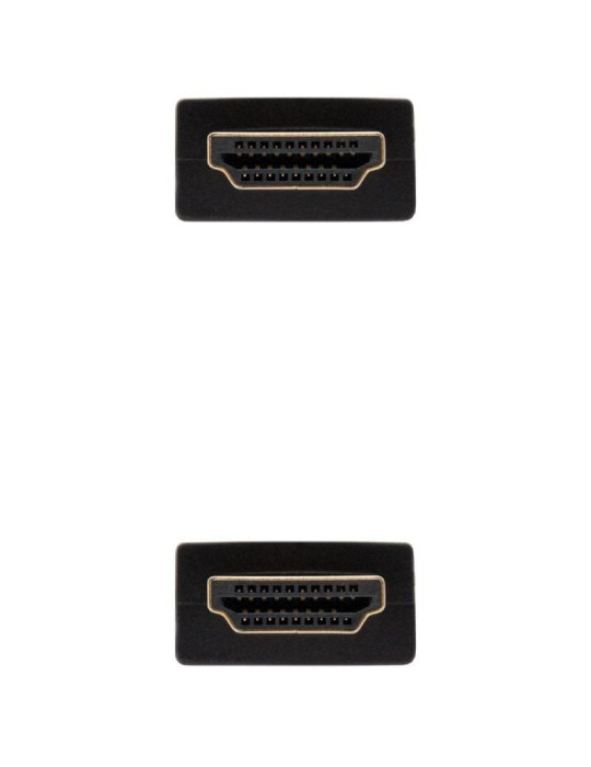 Cable HDMI 2.0 4K Nanocable 10.15.3802/ HDMI Macho - HDMI Macho/ 2m/ Negro