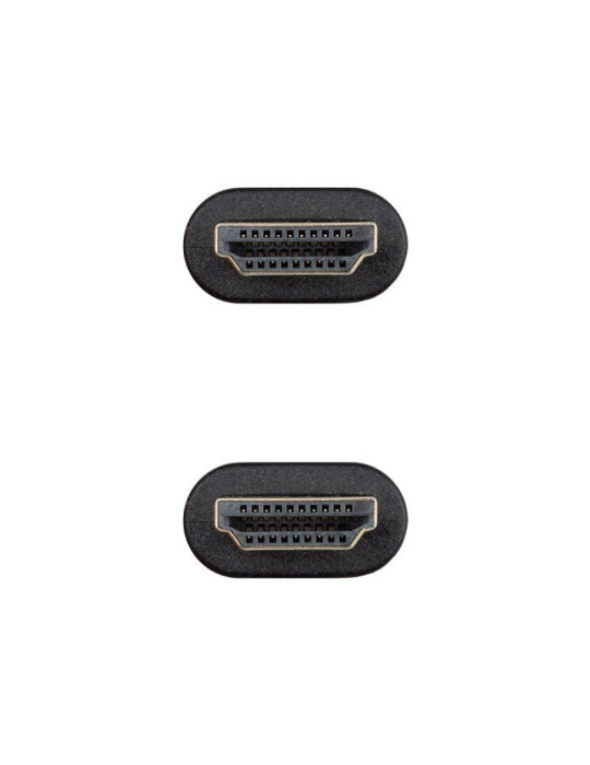 Cable HDMI 2.0 4K CCS Nanocable 10.15.3900/ HDMI Macho - HDMI Macho/ 50cm/ Negro