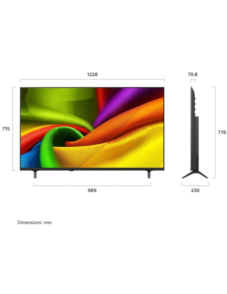 Televisor LG NanoCell 55NU850B6LA 55"/ Ultra HD 4K/ Smart TV/ WiFi/ Negro