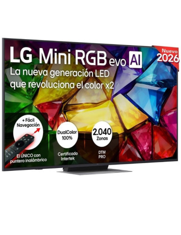 Televisor LG Mini RGB evo AI MRGB86 65MRGB86B6A 65"/ Ultra HD 4K/ Smart TV/ WiFi 2