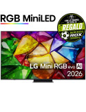 Televisor LG Mini RGB evo AI MRGB86 75MRGB86B6A 75"/ Ultra HD 4K/ Smart TV/ WiFi
