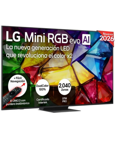 Televisor LG Mini RGB evo AI MRGB86 75MRGB86B6A 75"/ Ultra HD 4K/ Smart TV/ WiFi 2