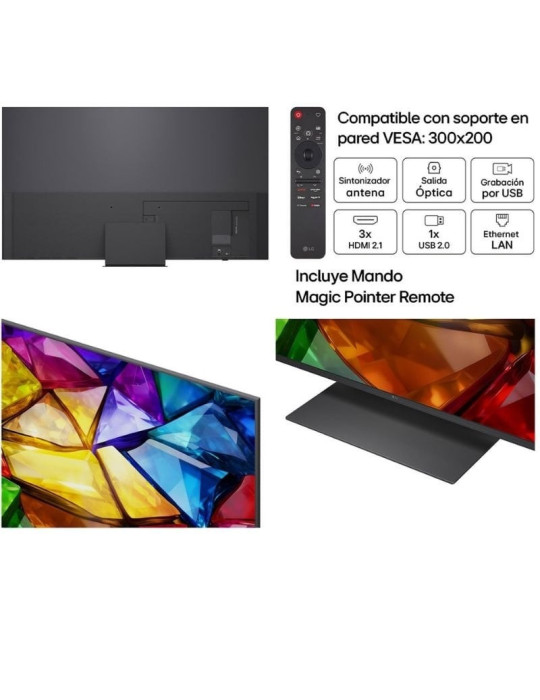 Televisor LG Mini RGB evo AI MRGB86 75MRGB86B6A 75"/ Ultra HD 4K/ Smart TV/ WiFi
