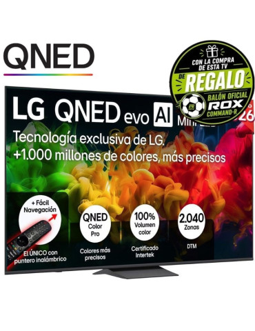 Televisor LG QNED evo AI QNED83B Mini LED 85QNED8EB3A 85"/ Ultra HD 4K/ Smart TV/ WiFi