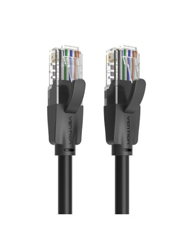 Cable de Red RJ45 UTP Vention IBEBY Cat.6/ 30cm/ Negro 2