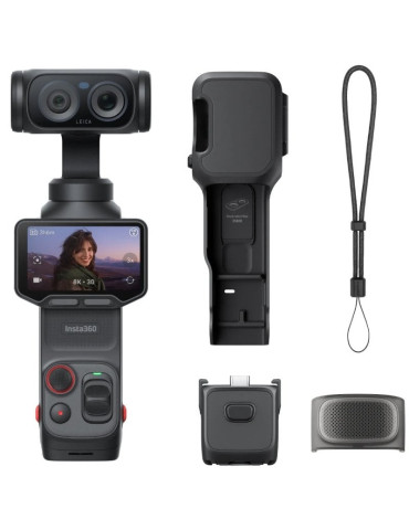 Cámara Digital Deportiva Insta360 Luna Pro/ 8K/ Ángulo de visión 360 / Negra