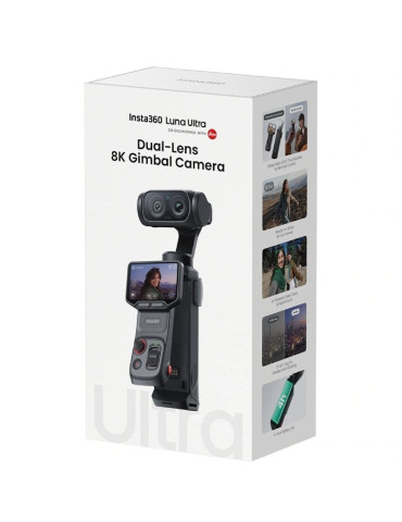 Cámara Digital Deportiva Insta360 Luna Pro/ 8K/ Ángulo de visión 360 / Negra 2