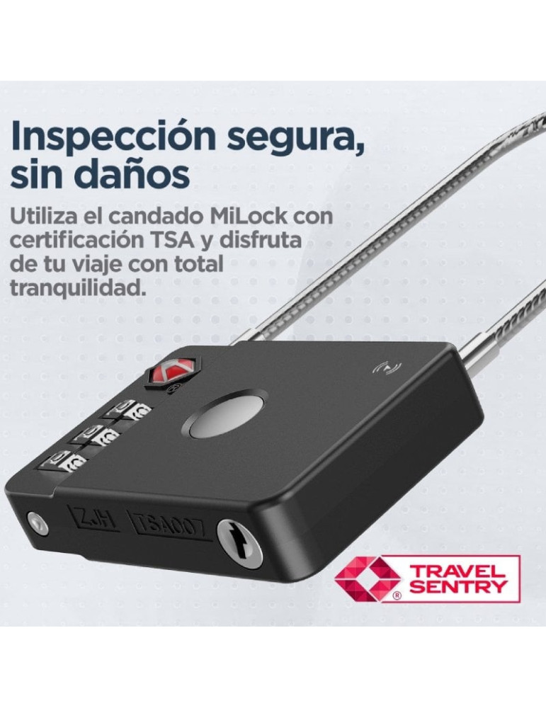 Candado Localizador Inteligente Muvit For Change MiLi MiLock Duo MCLOK0001/ Combinación de 3 Dígitos