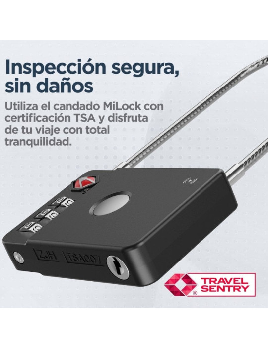 Candado Localizador Inteligente Muvit For Change MiLi MiLock Duo MCLOK0001/ Combinación de 3 Dígitos