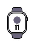 Apple Watch Series 11/ GPS/ 46mm/ Plata/ Correa Deportiva Niebla Lila (S/M)