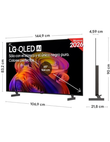 Televisor LG OLED AI B6 OLED65B6ELC 65"/ Ultra HD 4K/ Smart TV/ WiFi 2