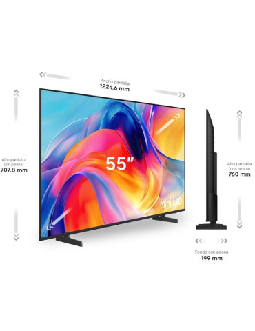 Televisor Samsung TU55M72HAU 55"/ Ultra HD 4K/ Smart TV/ WiFi 2