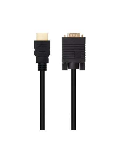 Cable Conversor Nanocable 10.15.4348/ HDMI Macho - VGA Macho/ 1.8m/ Negro 2