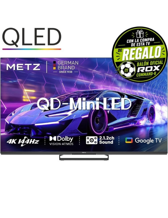 Televisor Metz QLED-MiniLED 55MNE8000Z 55"/ Ultra HD 4K/ Smart TV/ WiFi