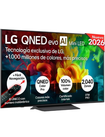 Televisor LG QNED evo AI QNED8EB Mini LED 65QNED83B6A 65"/ Ultra HD 4K/ Smart TV/ WiFi 2