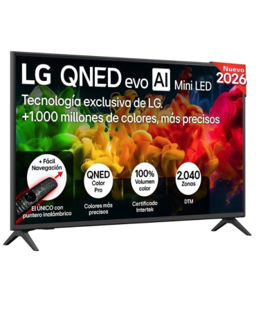 Televisor LG QNED evo AI QNED8EB Mini LED 65QNED8EB3B 65"/ Ultra HD 4K/ Smart TV/ WiFi 2