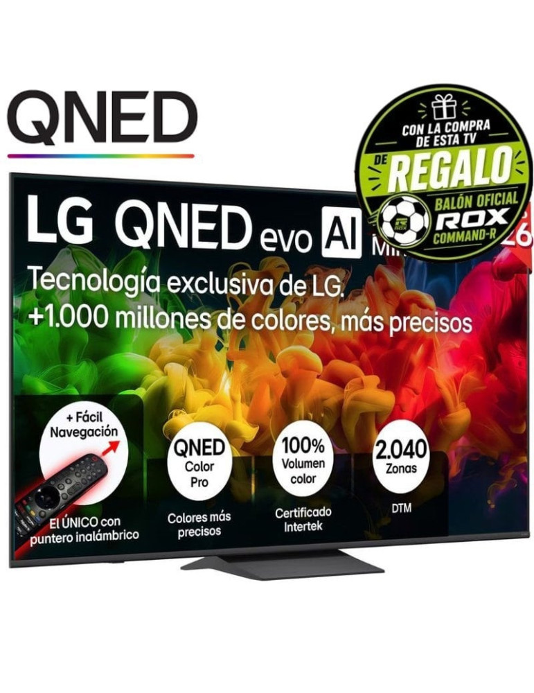 Televisor LG QNED evo AI QNED8EB Mini LED 75QNED8EB3A 75"/ Ultra HD 4K/ Smart TV/ WiFi