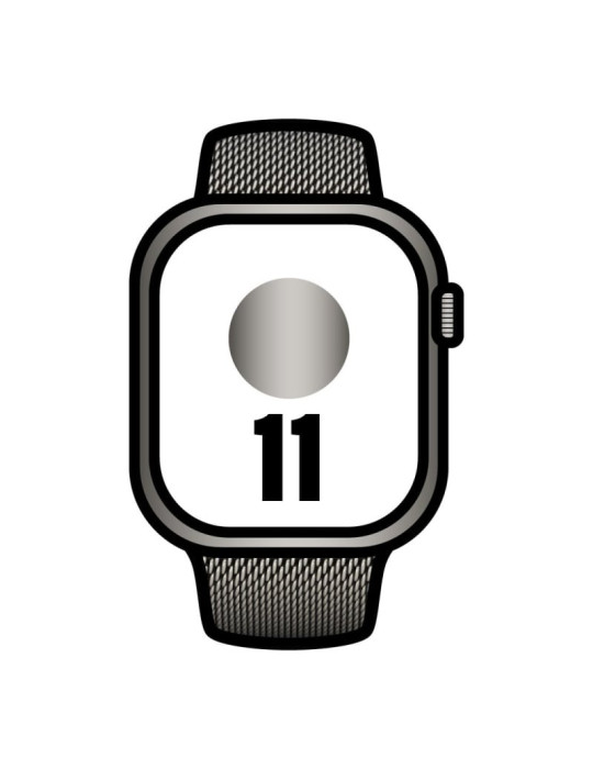 Apple Watch Series 11/ GPS / Cellular/ 46mm/ Titanio Natural/ Correa Milanese Natural S/M