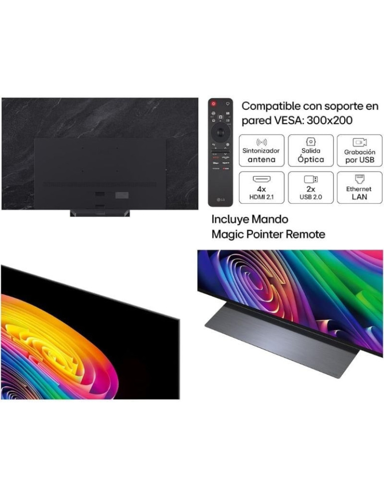 Televisor LG OLED evo AI C6 OLED42C64LA 42"/ Ultra HD 4K/ Smart TV/ WiFi