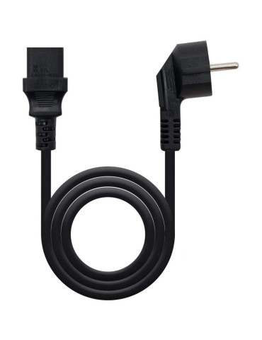 Cable Alimentación Nanocable 10.22.0103/ Schuko Macho - C13 Hembra/ 3m/ Negro 2