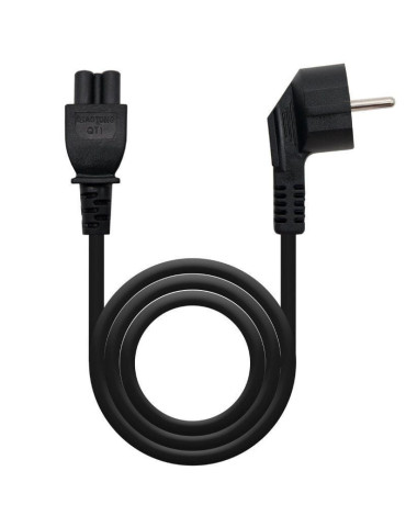 Cable Alimentación Trébol Nanocable 10.22.0302-L200/ Schuko Macho - C5 Hembra/ 2m/ Negro 2