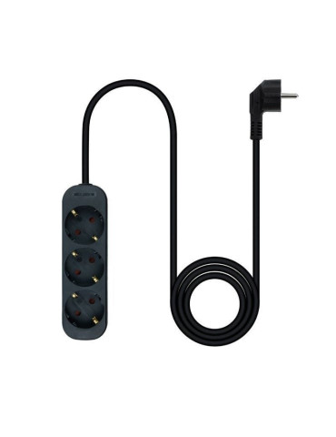 Regleta Nanocable 10.38.0003-NS-BK/ 3 Tomas de Corriente/ Cable 1.4m/ Negra 2