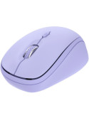 Ratón Mini Inalámbrico Trust Yvi+ Multidispositivo/ Hasta 1600 DPI/ Púrpura