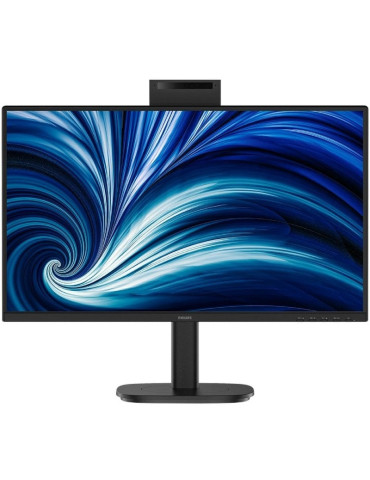 Monitor Profesional Philips 24B2N3200JH 23.8"/ Full HD/ Webcam/ Multimedia/ Regulable en altura/ Negro