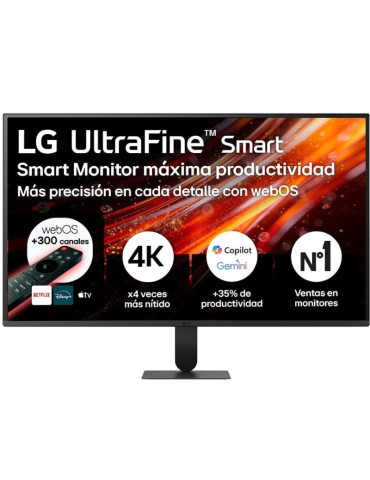 Smart Monitor LG Ultrafine 32U701SB-B 31.5"/ 4K/ Multimedia/ Smart TV/ Negro