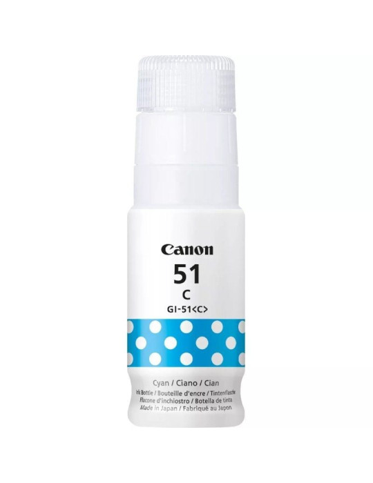 Botella de Tinta Original Canon GI-51/ Cian