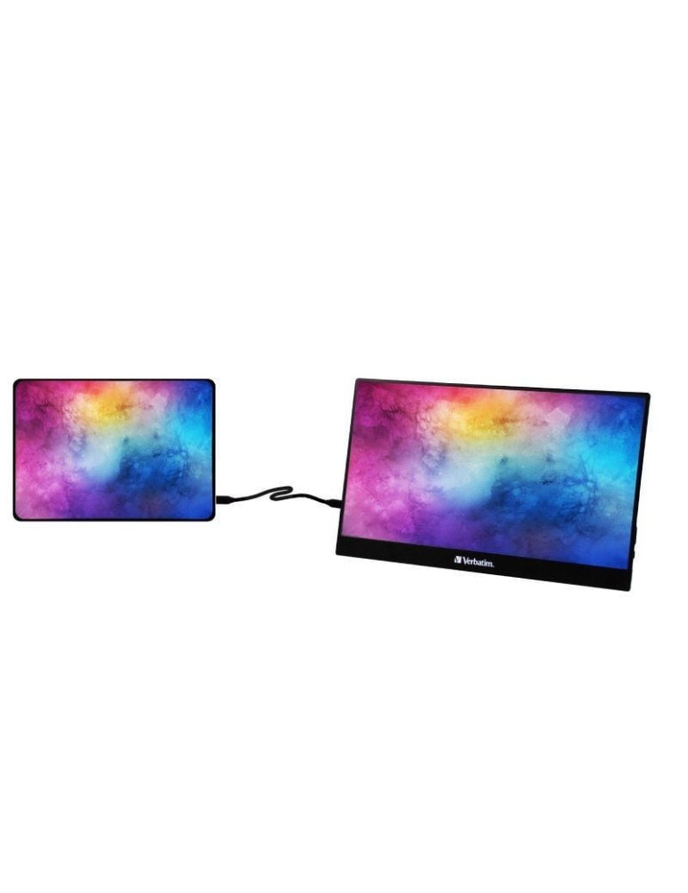 Monitor Portátil Verbatim PM-14 14"/ Full HD/ Multimedia/ Negro
