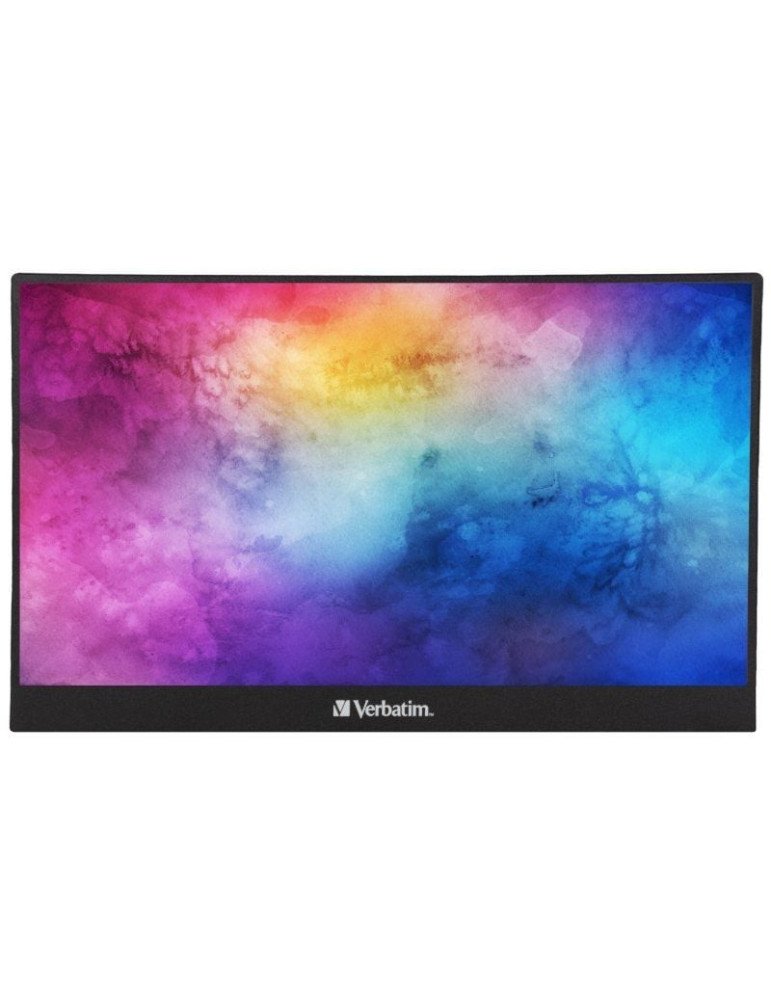 Monitor Portátil Táctil Verbatim PMT-15 15.6"/ Full HD/ Multimedia/ Negro