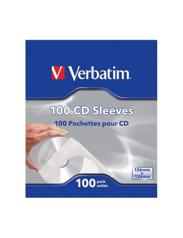 Fundas CD-R Verbatim Sleeves/ Caja-100uds 2