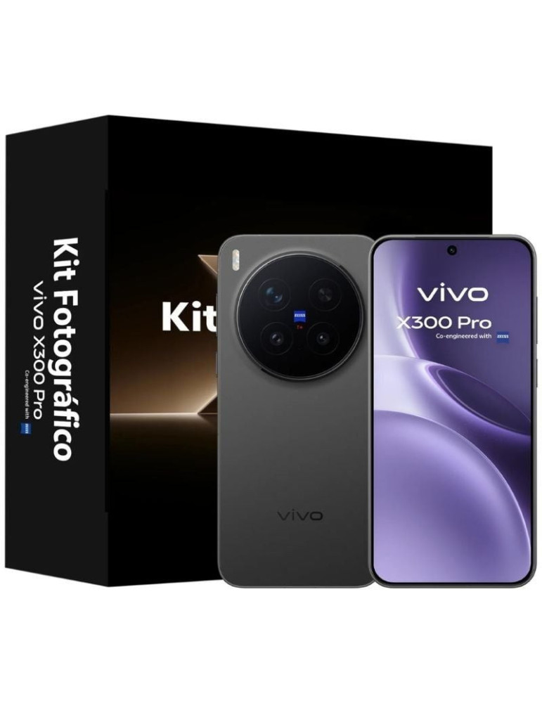 Smartphone Vivo X300 Pro 16GB/ 512GB/ 6.78"/ 5G/ Negro + Kit fotográfico Vivo X300 Pro