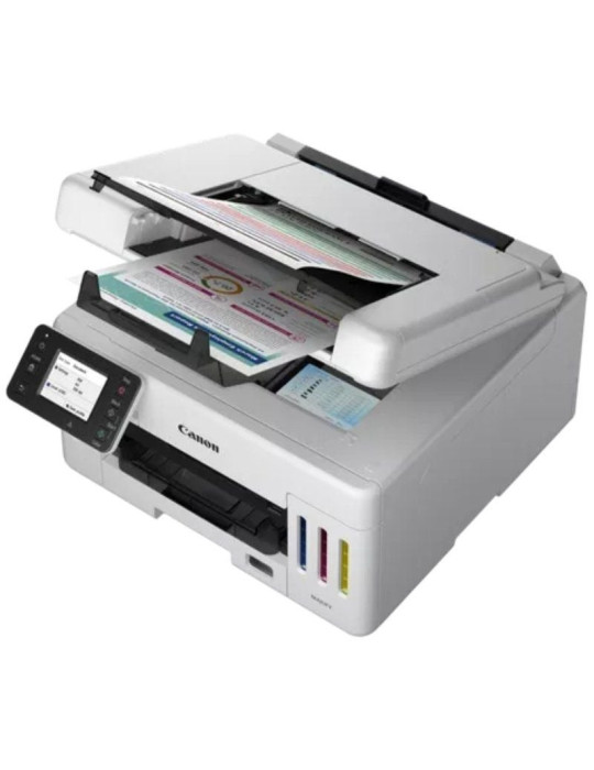 Multifunción Recargable Canon MAXIFY GX6550 MegaTank WiFi/ Dúplex/ Blanca