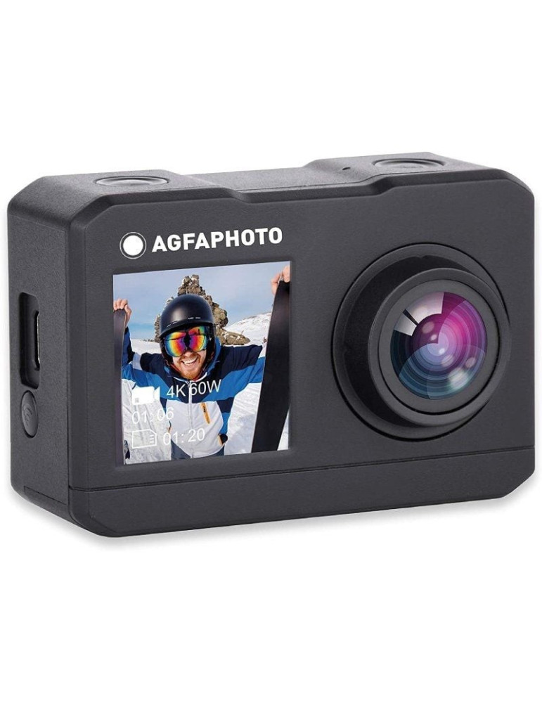 Cámara Digital Deportiva AgfaPhoto AC7000 4K/ 16MP/ Ángulo de visión 120 / Gris
