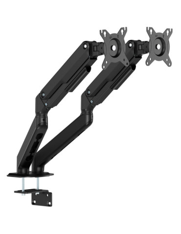 Soporte de Mesa con Contrapeso para 2 Monitores Aisens DT32TSR-451/ Giratorio/ Inclinable/ hasta 9kg 2