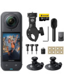Cámara Digital Deportiva Insta360 X5 Motorcycle Bundle/ 8K/ Ángulo de visión 360 / Negra