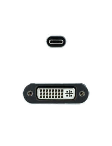 Cable Conversor Nanocable 10.16.4103-G/ USB Tipo-C Macho - DVI-D (24+1) Hembra/ 15cm/ Gris 2